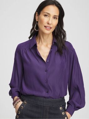 Trapunto Shoulder Blouse